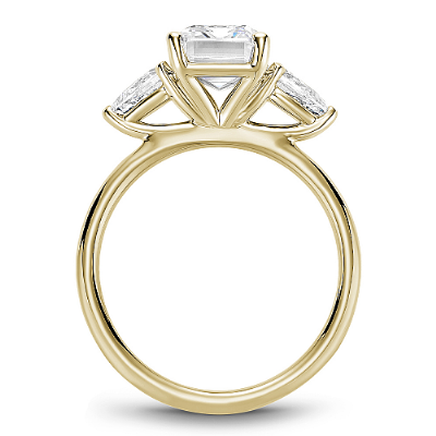 Noam Carver Diamond Emerald Shaped Engagement Ring