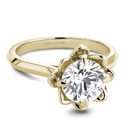 Noam Carver Diamond Floral Engagement Ring