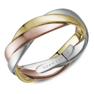 Noam Carver Frosted Intertwined Wedding Band