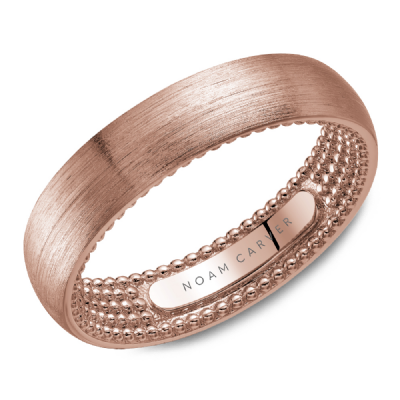 Noam Carver Dotted Inside Wedding Band