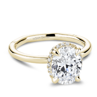 Atelier Diamond Halo Engagement Ring
