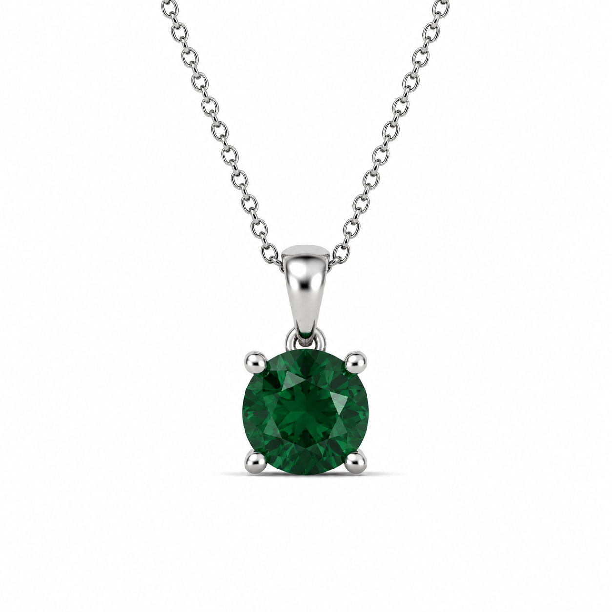 Cushion Cut Birthstone Necklace