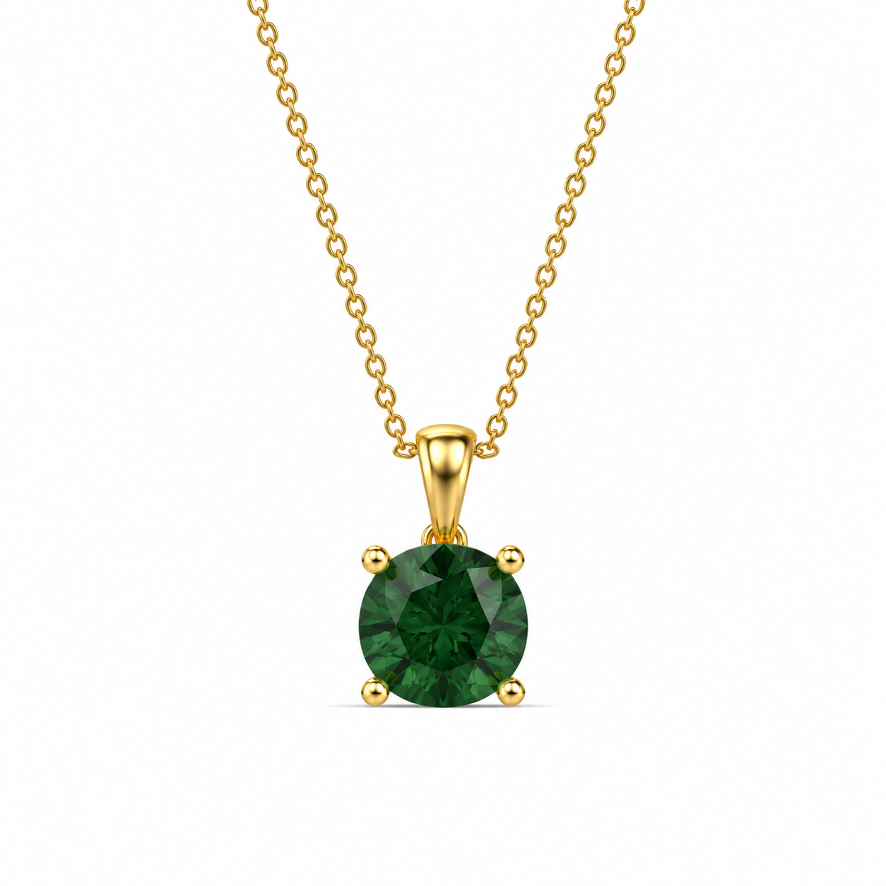 Cushion Cut Birthstone Necklace