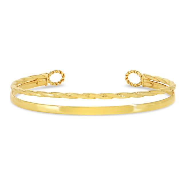 Split Open Cuff Bangle