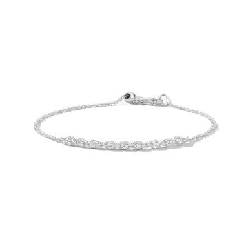 18K Gold Aerial Dewdrop Diamond Bracelet