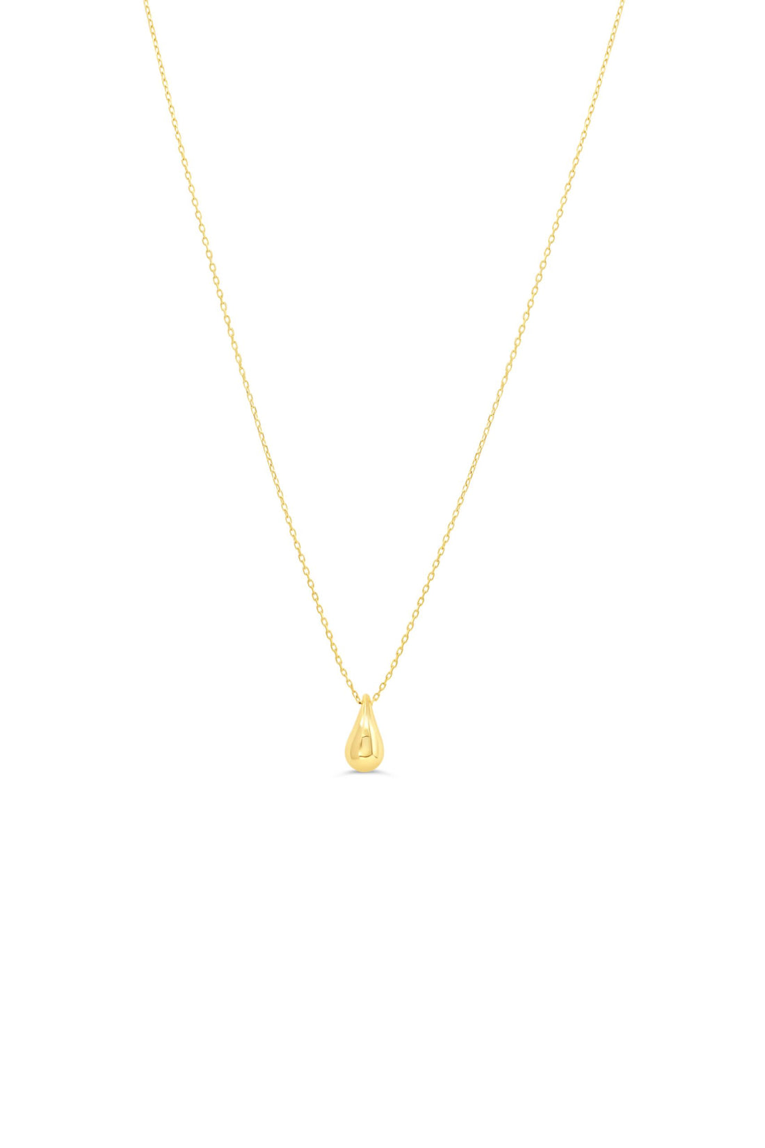 10K Yellow Gold Water Drop Necklace