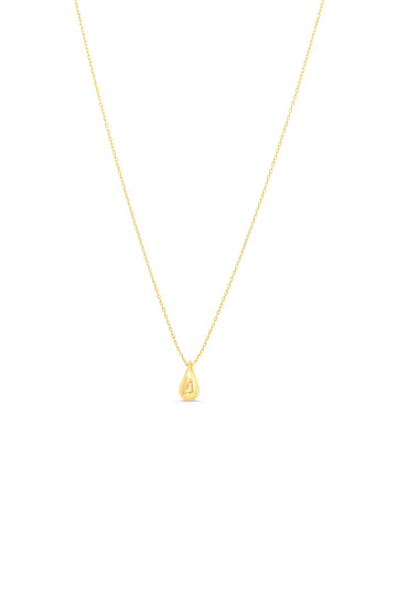 10K Yellow Gold Water Drop Necklace