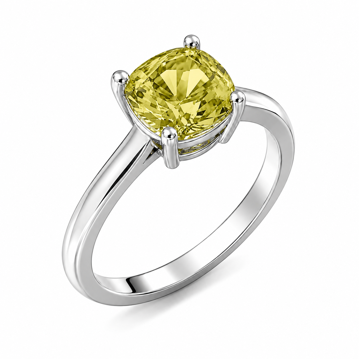 Cushion Cut Birthstone Ring