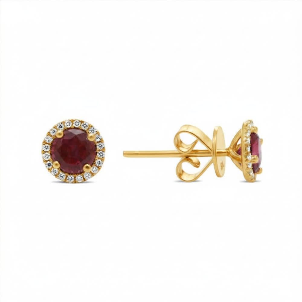 Gemstone and Diamond Studs