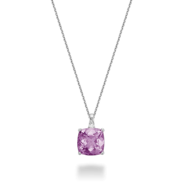 Diamond & Birthstone Necklace