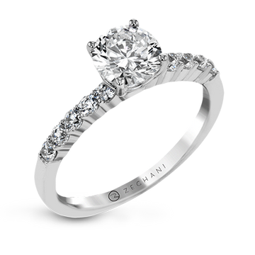 Zeghani 18k Multi-Stone Engagement Ring