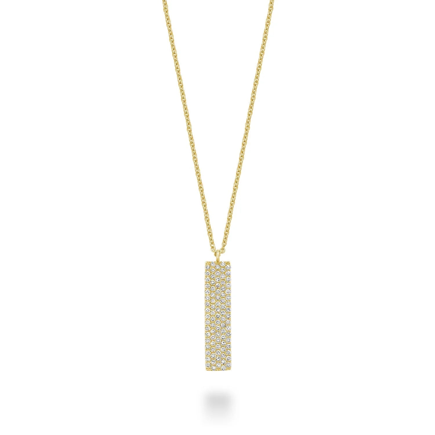 14k Gold Pave Diamond Necklace