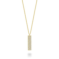 14k Gold Pave Diamond Necklace