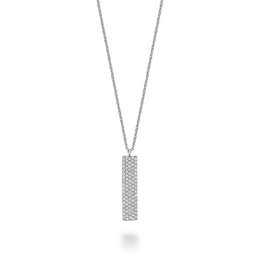 14k Gold Pave Diamond Necklace