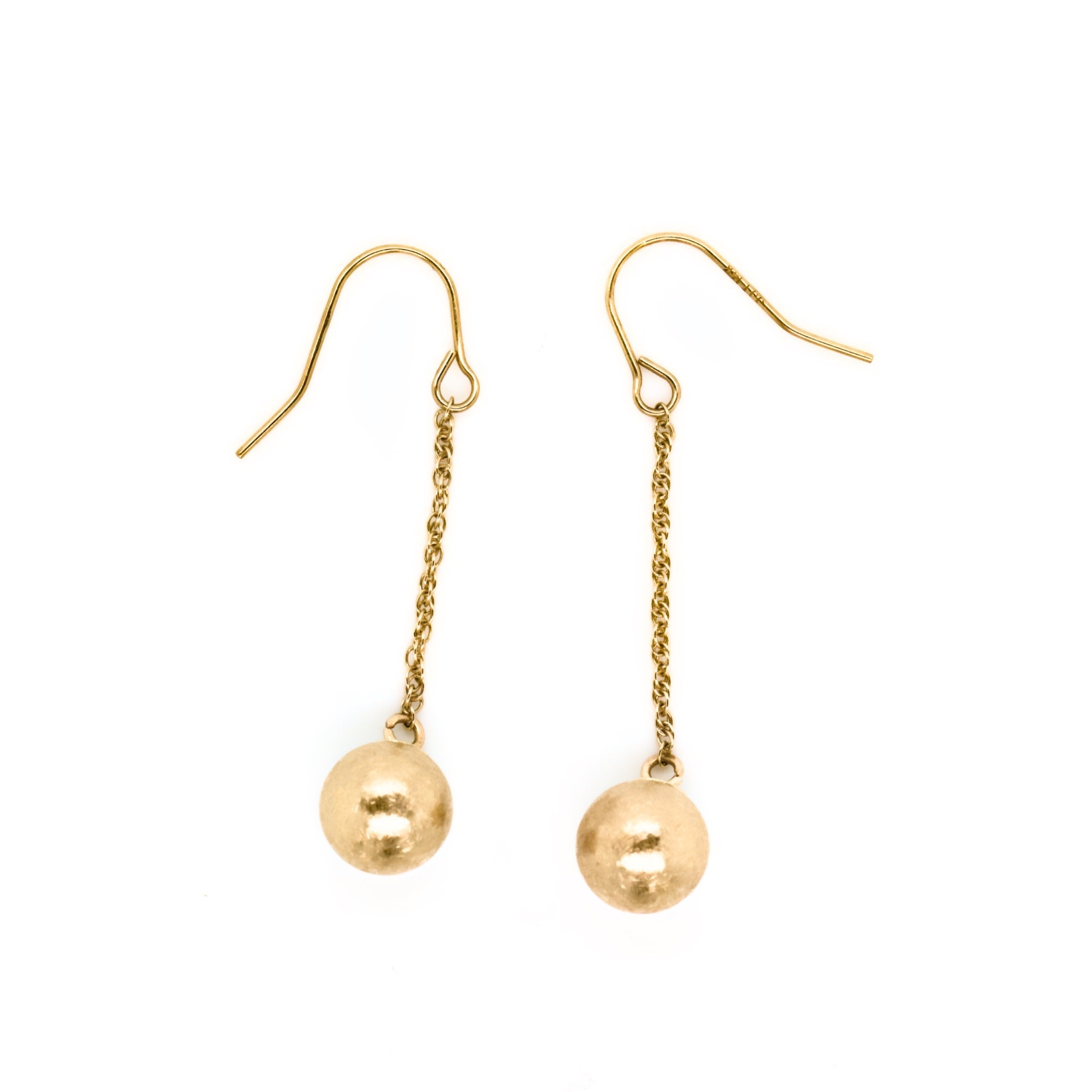Ball Pull Through Earrings