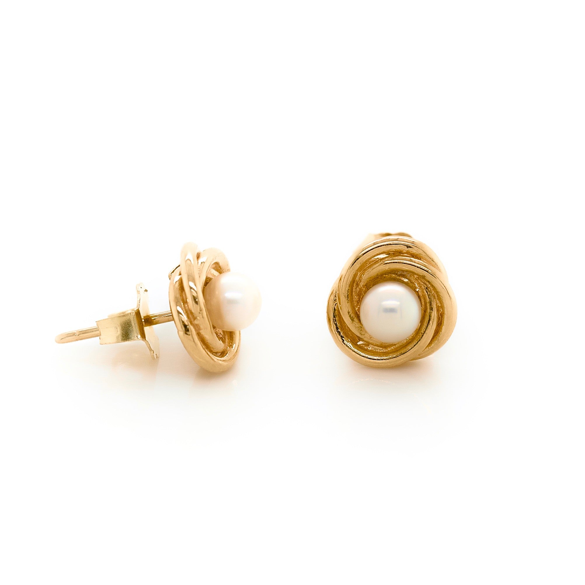 Pearl Knot Studs