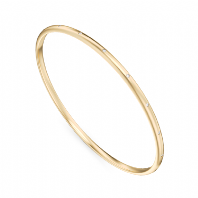 Frosted Diamond Bangle