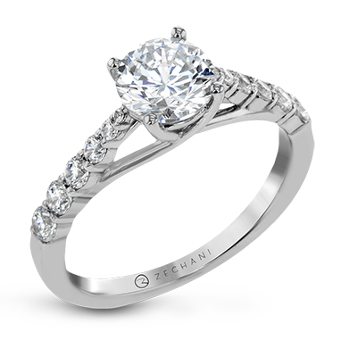 White Gold Diamond Engagement Ring