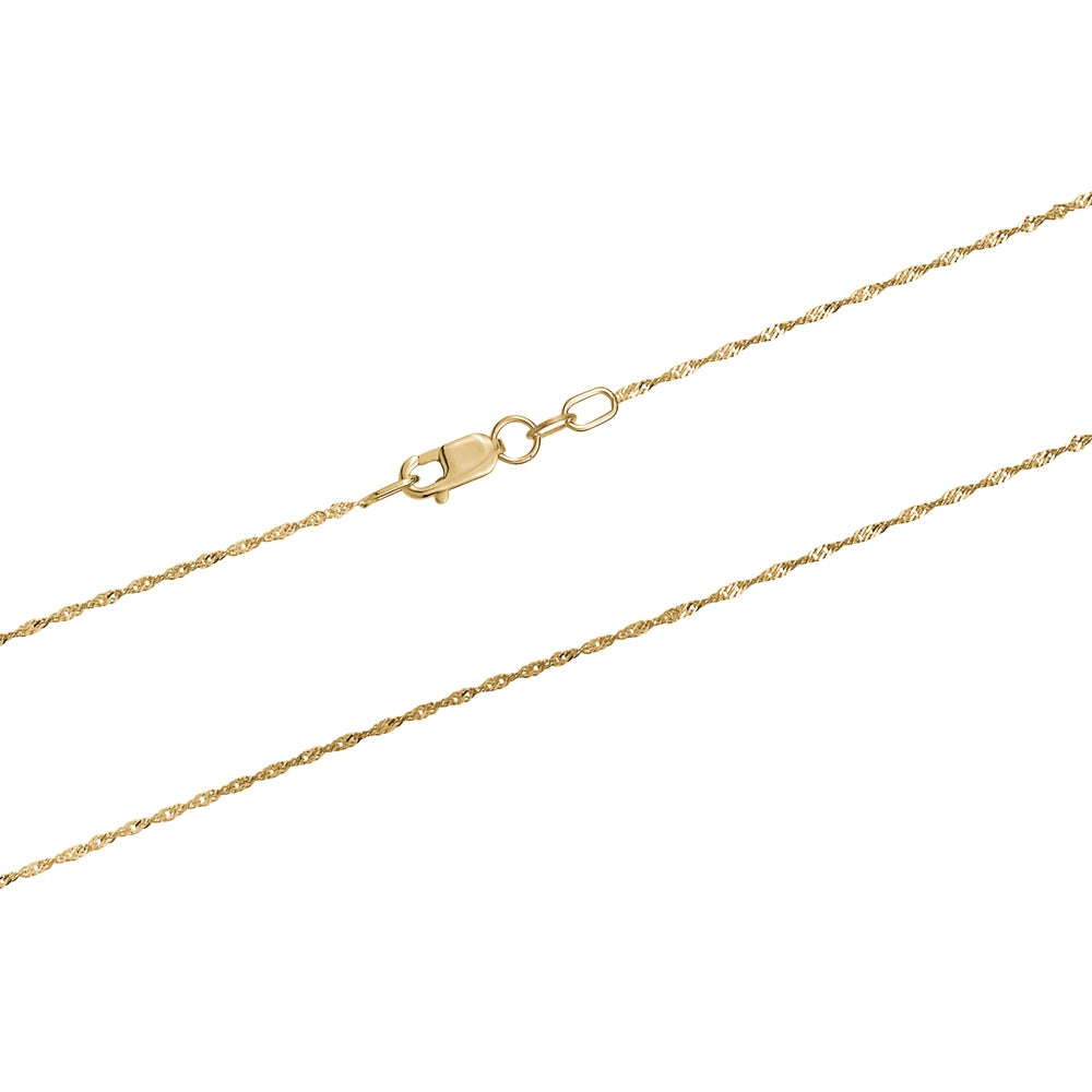 10k Yellow Gold Singapore Bracelet
