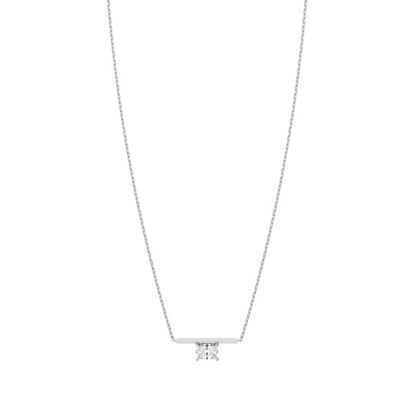 Lab Diamond Bar Necklace
