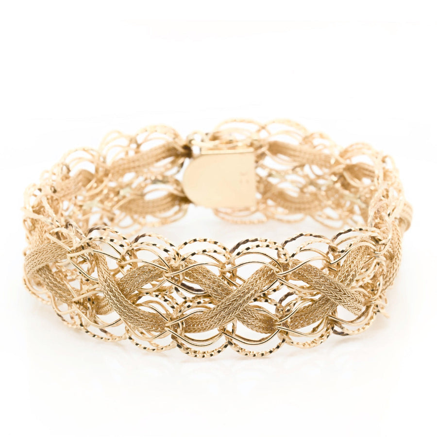 10K Yellow Gold Fancy Bracelet