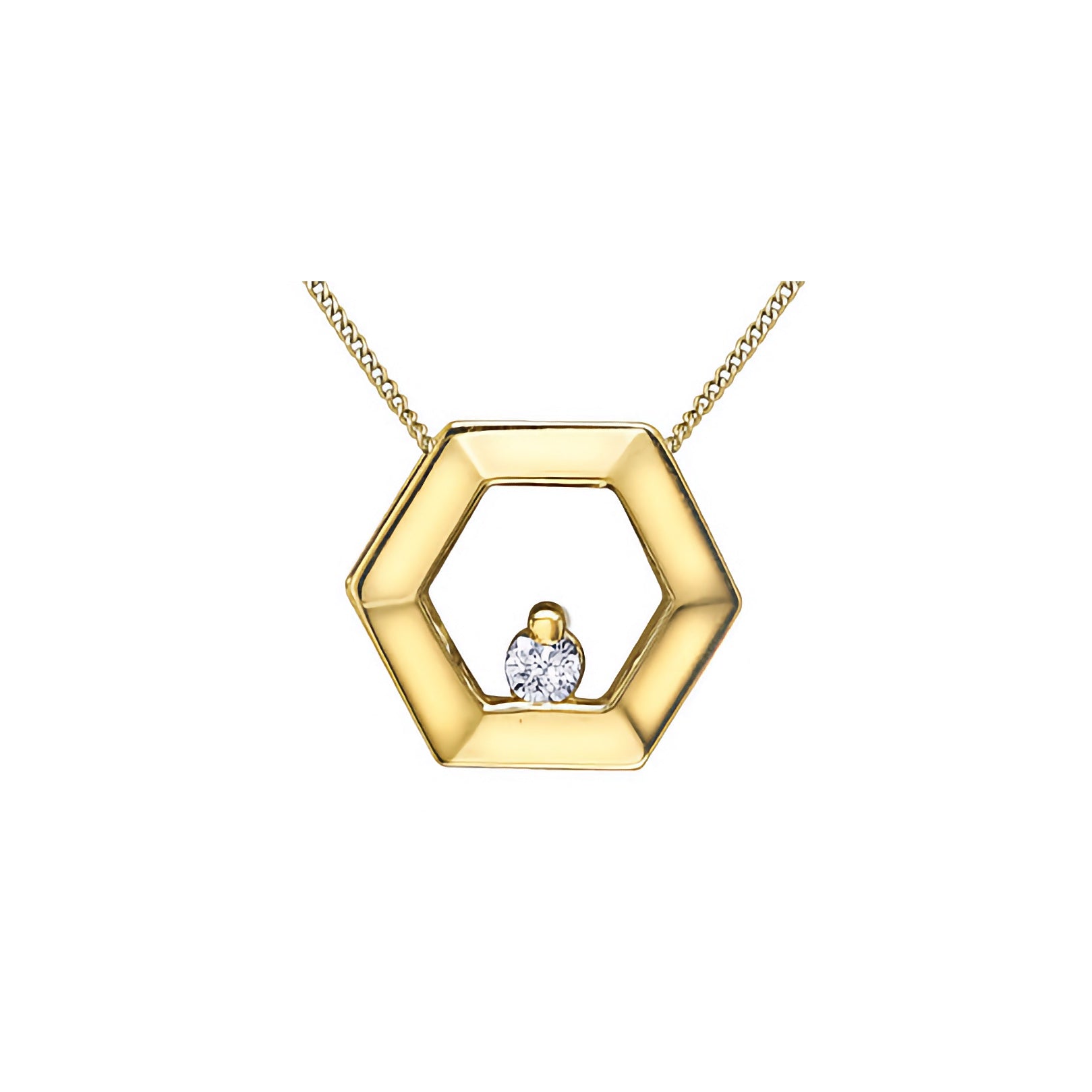 Diamond Honeycomb Necklace