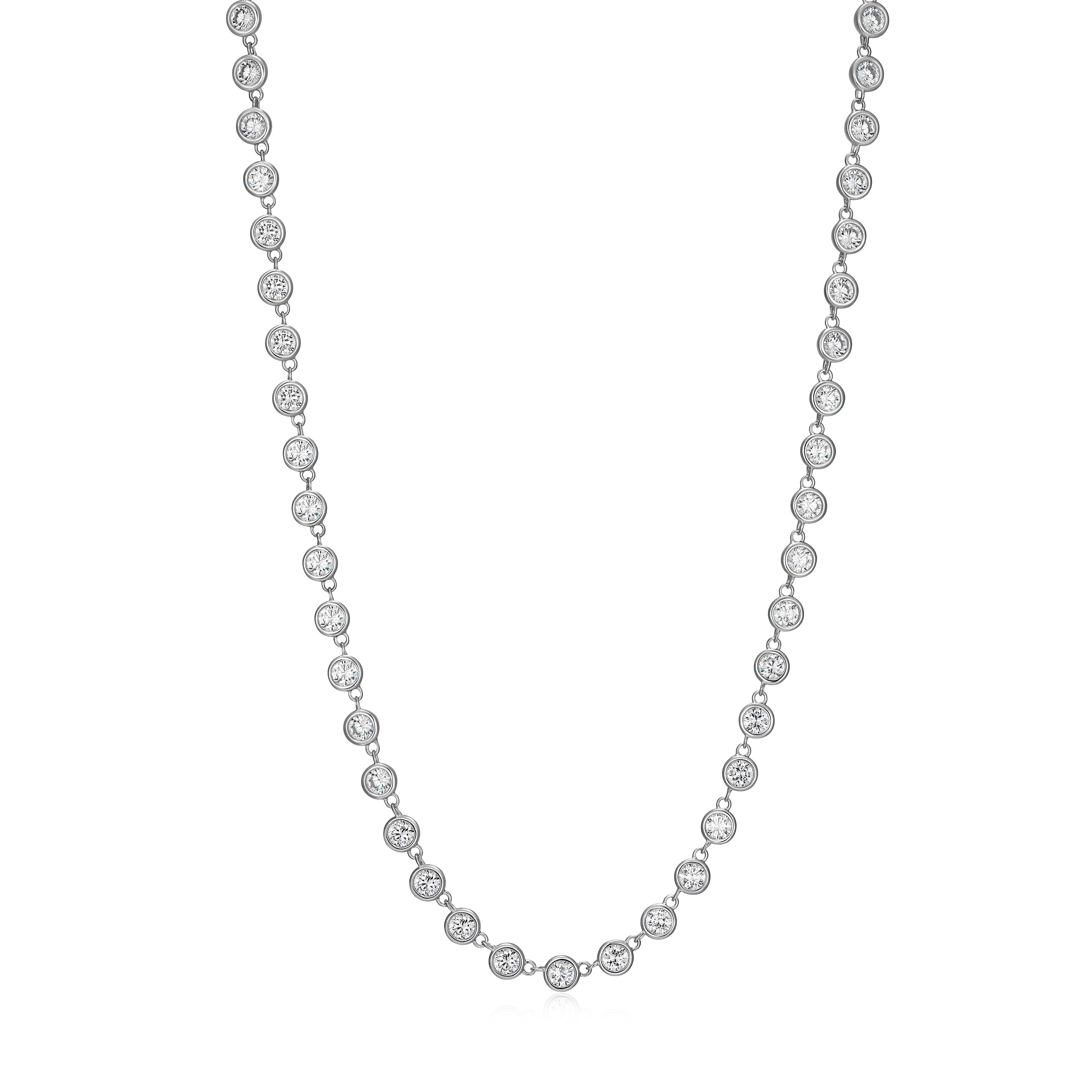 Cubic Zirconia Tennis Bezel