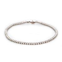 14k White Gold Lab Grown Diamond Tennis Bracelet