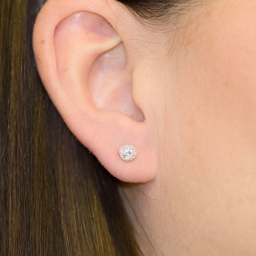 14K Lab Grown Diamond Studs