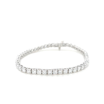 14k White Gold Lab Grown Diamond Tennis Bracelet