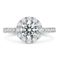 Hearts On Fire Vela Diamond Halo Engagement ring