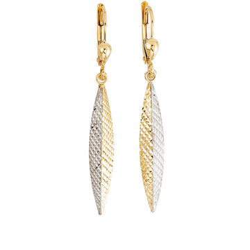 10K Gold Geometric Dangle Earring