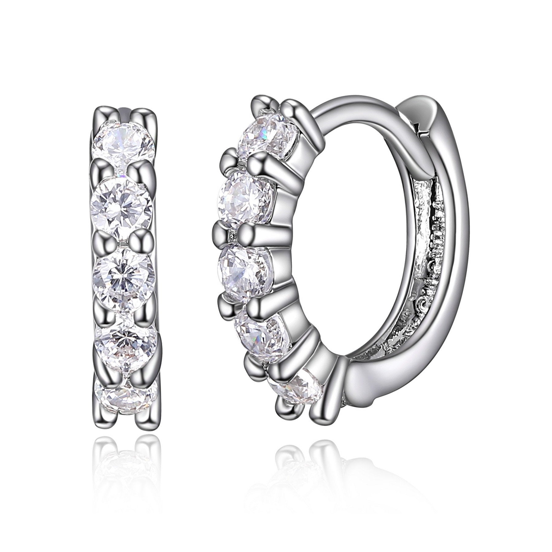 Cubic Zirconia Huggies