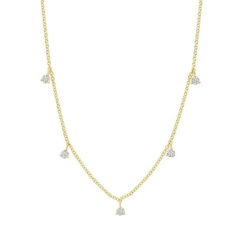 Diamond Station Necklace