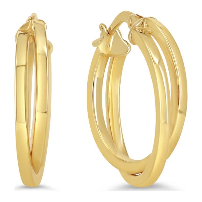 Oval Double Hoop