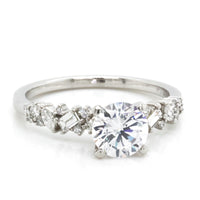 Platinum Multi Stone Diamond Engagement Ring