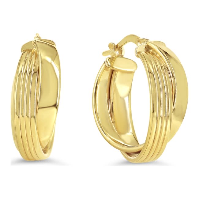 Ribbed Double Hoop