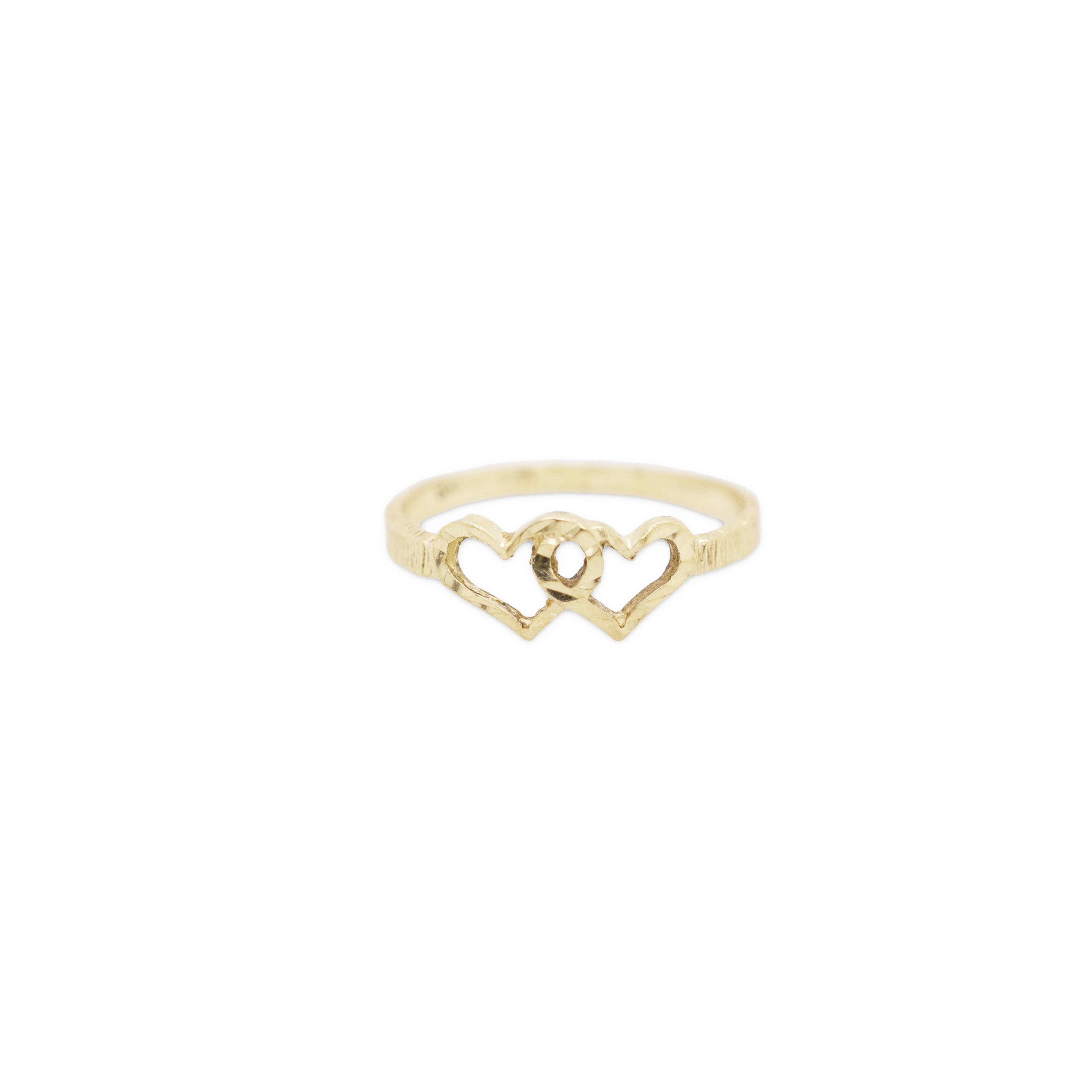 Double Heart Fashion Ring
