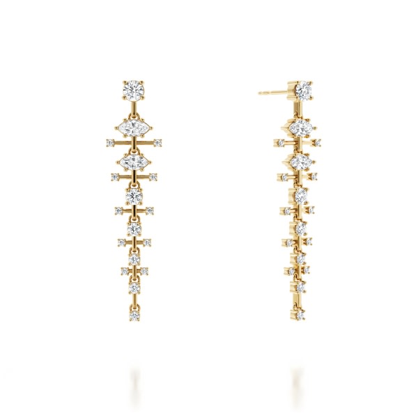 Lab Diamond Latis Drop Earrings