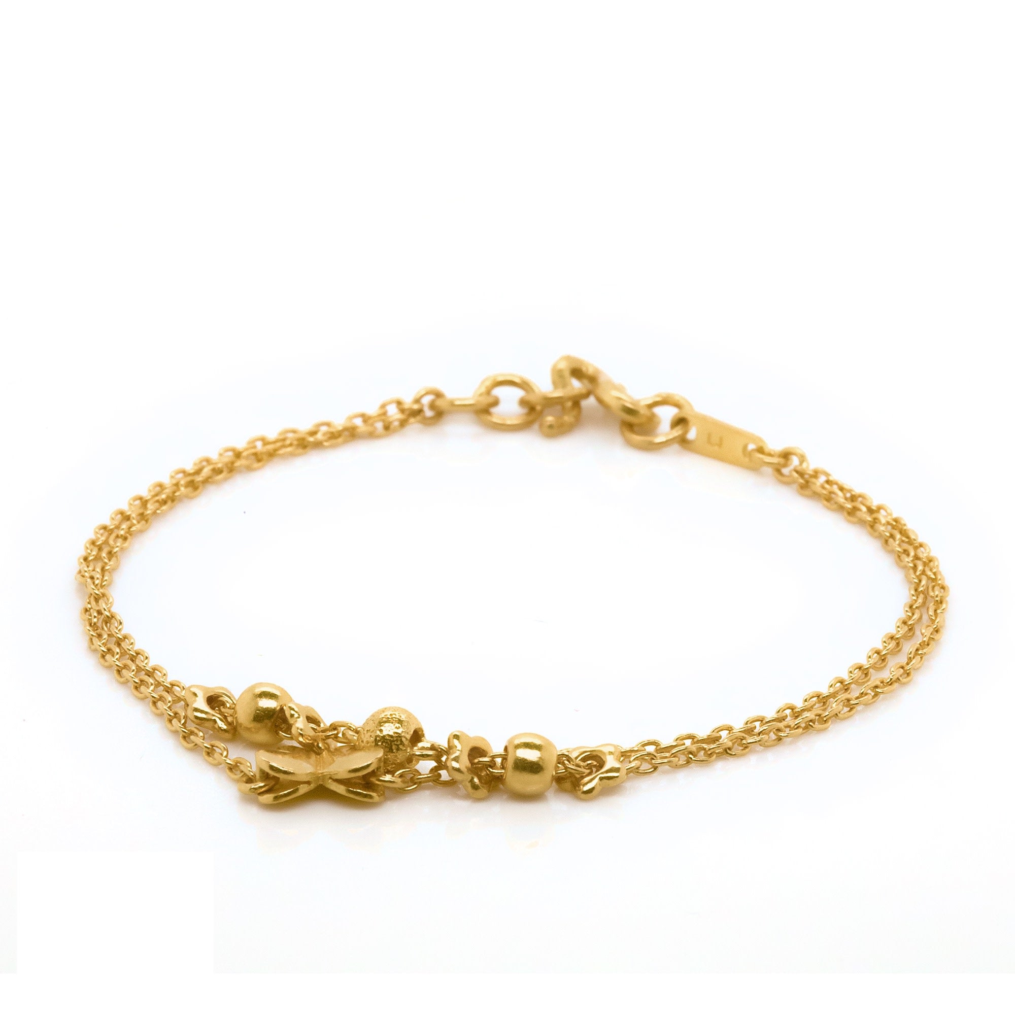 Butterfly Double Chain Bracelet