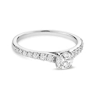 14k White Gold 0.45 Diamond Engagement Ring