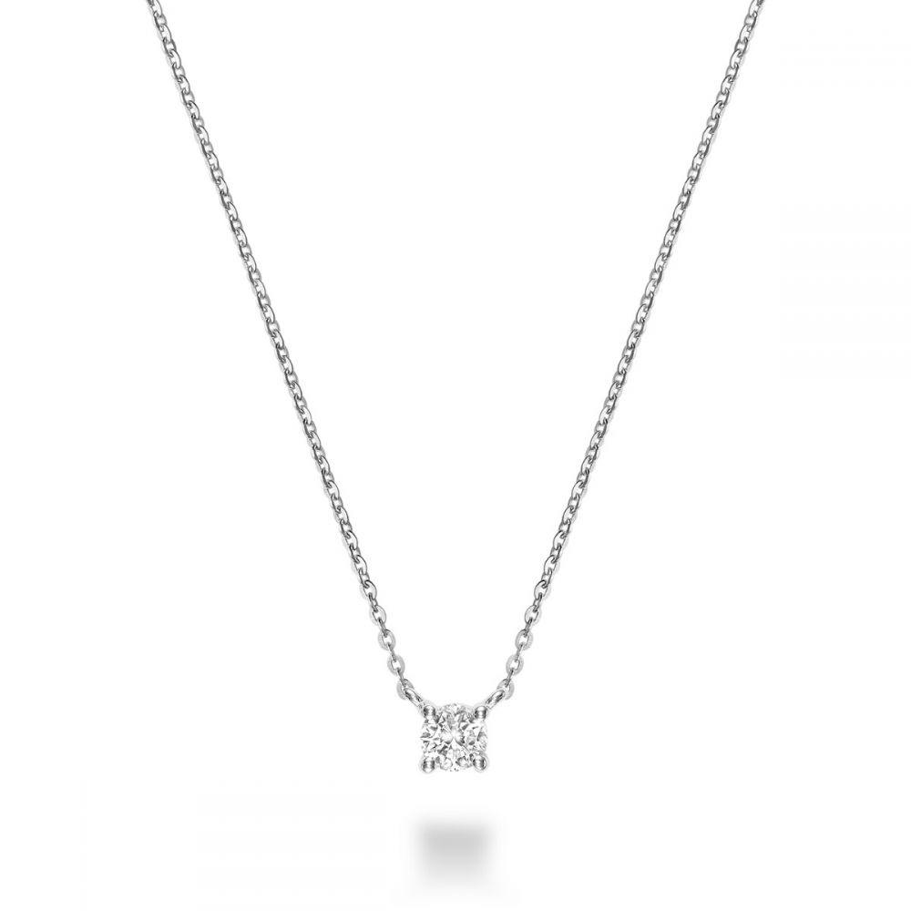 RNB 10K GOLD 0.13CTW DIAMOND SOLITAIRE NECKLACE - Appelts Diamonds