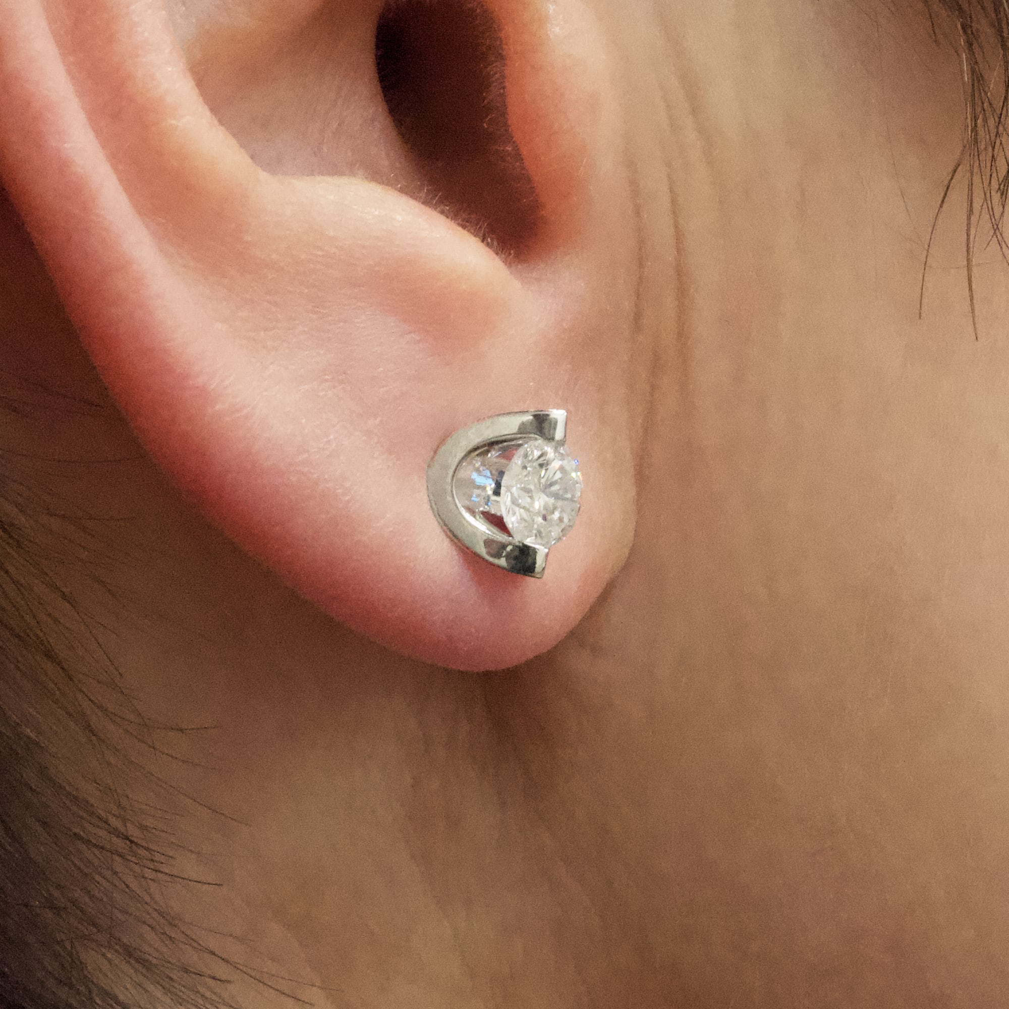 Diamond Stud Earrings