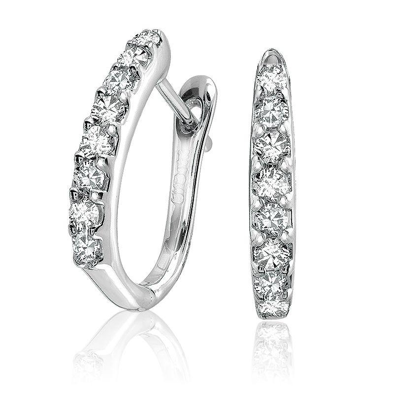 RNB 10K GOLD DIAMOND HUGGIE EARRINGS - Appelts Diamonds