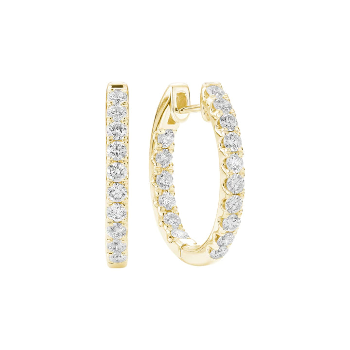 Diamond Hoop Earrings