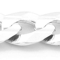 BELLA ORO CHAIN 10K WHITE CONCAVE CURB 20" - Appelt's Diamonds