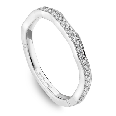 NOAM CARVER ATELIER 18K WHITE GOLD LADIES WEDDING BAND - Appelt's Diamonds