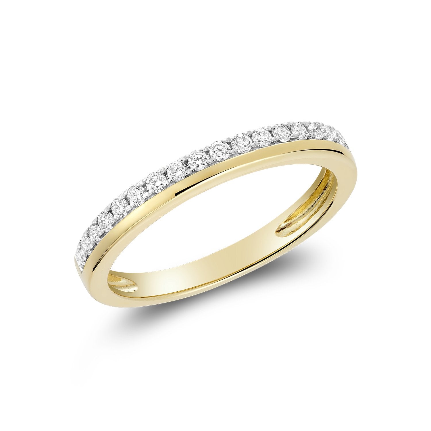 Half Semi-Eternity Diamond Ring