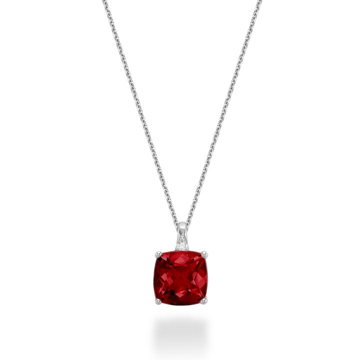 Diamond & Birthstone Necklace