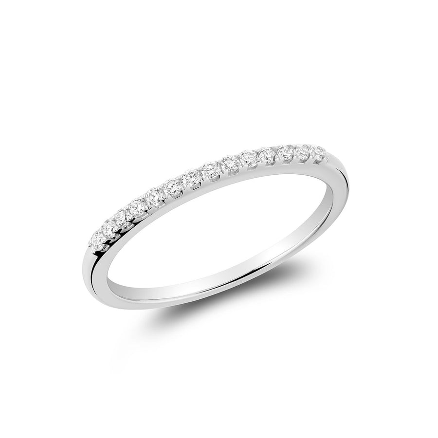 14k White Gold Semi-Eternity Ring